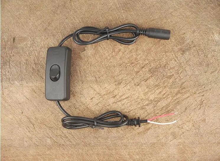 DC line with switch 5.5*2.1mm Direct bus connector extension DIY electric drill electric saw motor connecting line NO.C0412