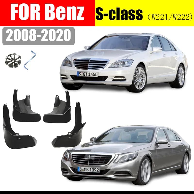 For Benz S-class W221 W222 S300 S350 S450 S500 Mudguards S-class W221 W222 mud- flaps car Fenders auto accessories 2008-2019