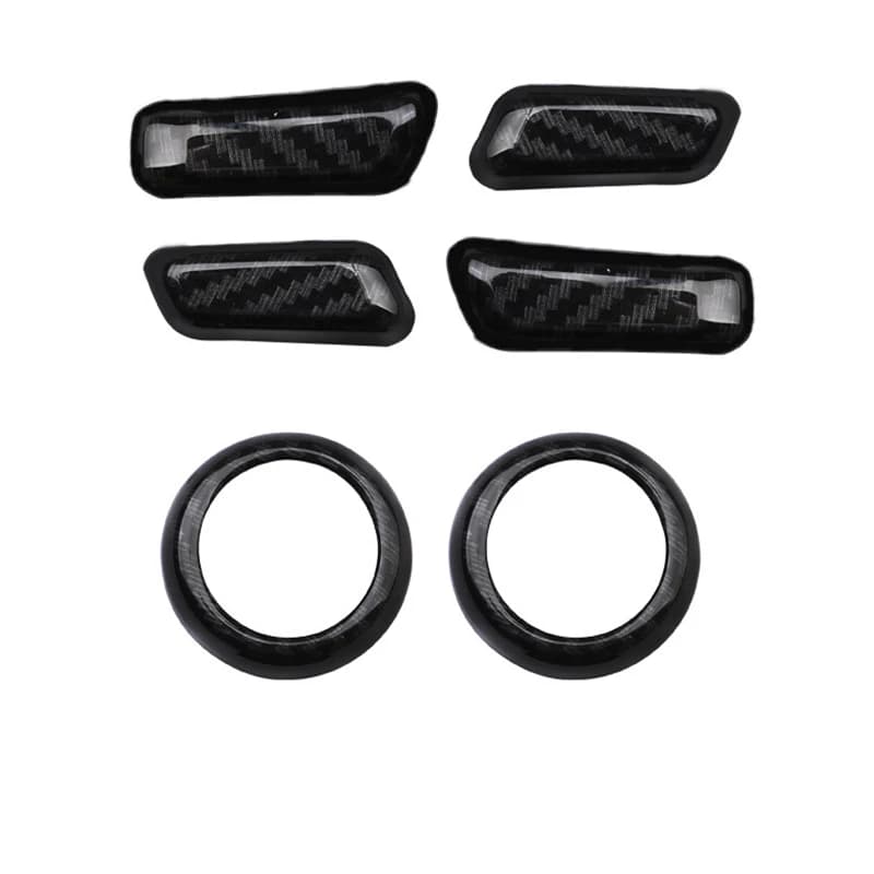 2018 For Volvo XC60 Accessories Car Seat Adjustment Switch Decoration Cover Trim ABS Carbon Fiber Auto Interior Styling Sticker