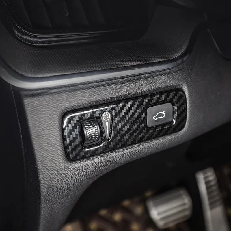 2017 2018 2019 For Volvo XC40 Car Left Side Middle Control Switch Button Box Cover Trim ABS Matte/Carbon Fibre Accessories 1pcs