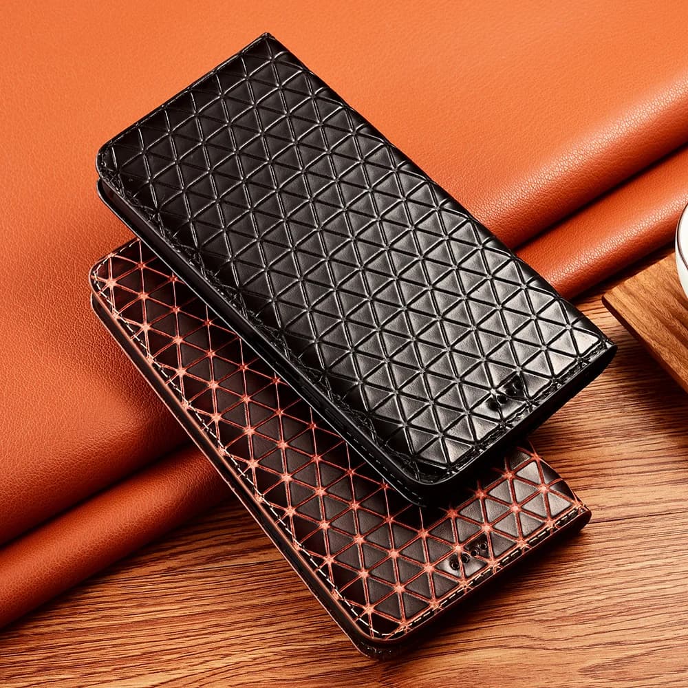 Luxury Diamond Genuine Leather Case For Samsung Galaxy A01 A21 A31 A41 A51 A61 A71 A81 A91 A10 A20 A30 A40 A50 A70 Flip Cover