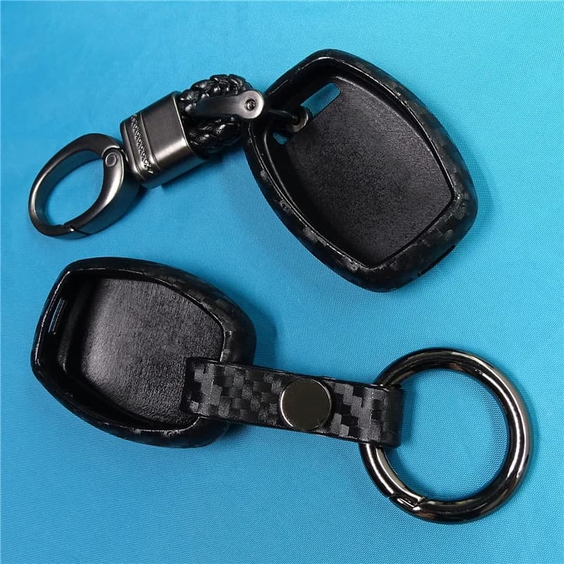 2/3 Buttons Remote Carbon Fiber Car Key Case Cover Shell for Honda CIVIC JAZZ Pilot Accord CR-V Holder Key Chain