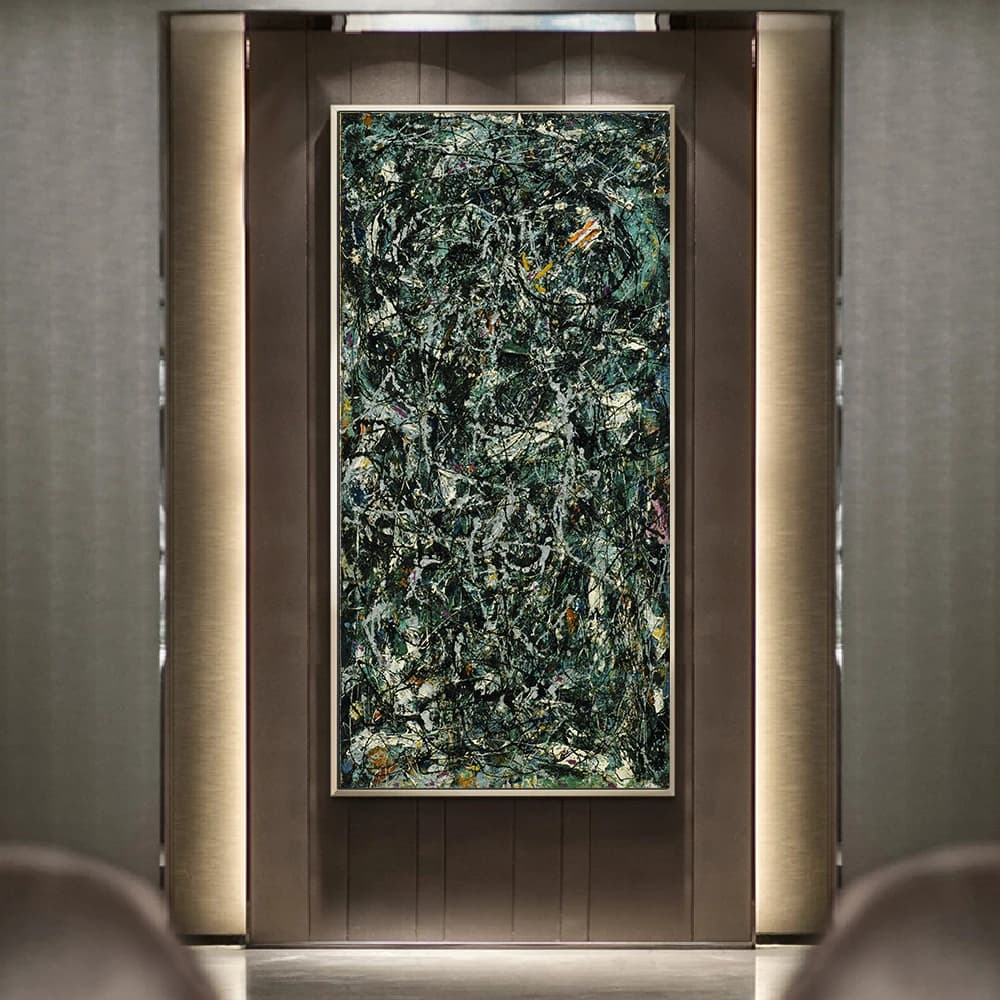 Jackson Pollock《Full Fathom Five》Canvas oil painting Artwork Poster Picture Modern Wall decor Home Living room Decoration