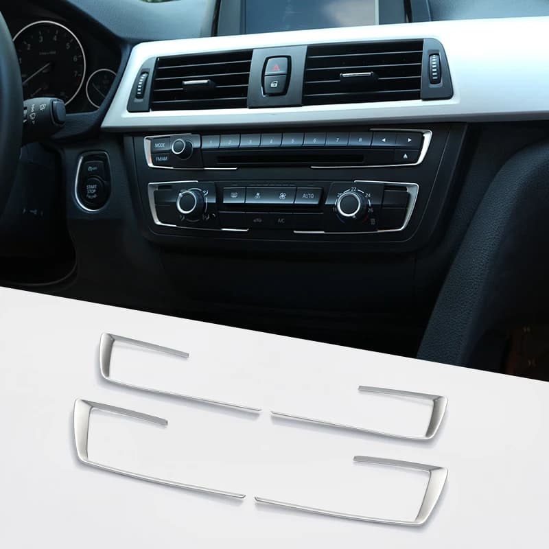 Car Accessories Matt Chrome Dashboard Console Cover Trim Fit BMW 3 4 Series F30 F32 F34 320 420 2013-2018
