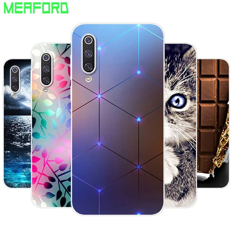 For Xiaomi Mi A3 Case miA3 Phone Cover Soft Silicone Printing Back Case Coque For Xiomi Xiaomi Mi A3 A 3 MiA3 2019 Case Fundas