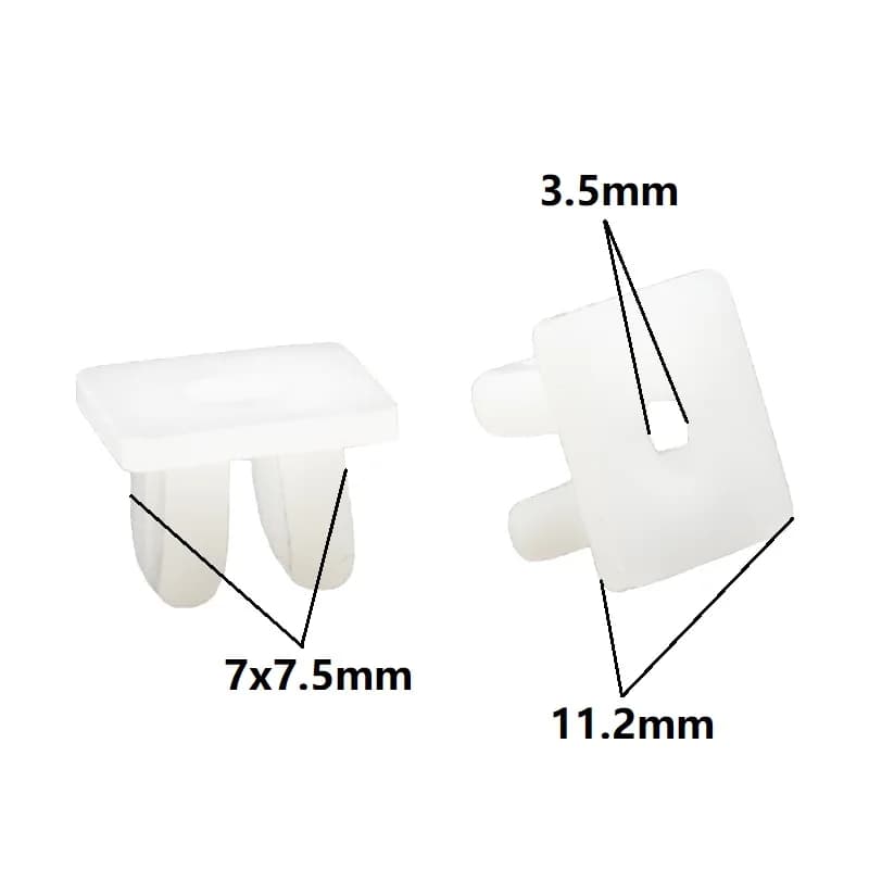 Auto Plastic Small Screw Size Grommet Headlight Nut Grill Nut Rivets Interior Trim Fastener Clips Car Accessories