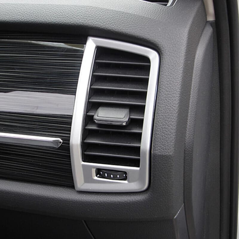 Fit For Skoda Kodiaq accessories 2017 2018 ABS Matte Car left and right air outlet Cover Trim car styling 2pcs