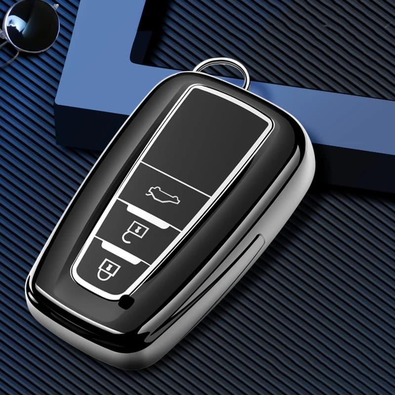 2020 New style TPU+ABS Car Key Cover Case for Toyota Camry Mark X RAV-4 PRADO COROLLA HIGHLANDER 2 3 Buttons Remote Keyless