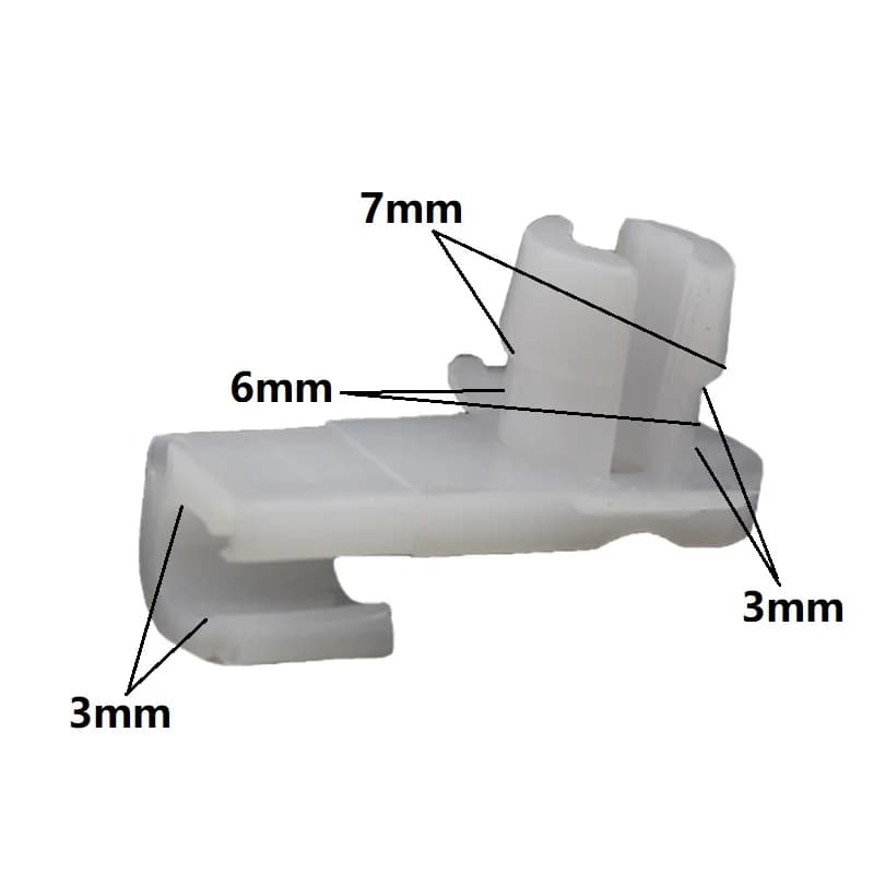 KA LI LI White Nylon Auto Car Door Lock Rod Clip Fasteners Durable Automobile Accessory