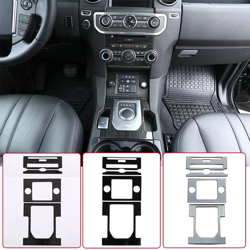 For Land Rover Discovery 4 LR4 2010-2016 Car Styling ABS Gloss Black Center Console Gear Shift Frame Cover Trim Accessories