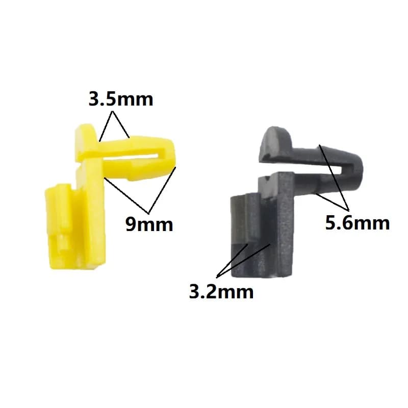 Black Yellow White Plastic Clips Fasteners Car Vehicle Door Lock Rod Retainer Moulding Snap Buckle Fastener