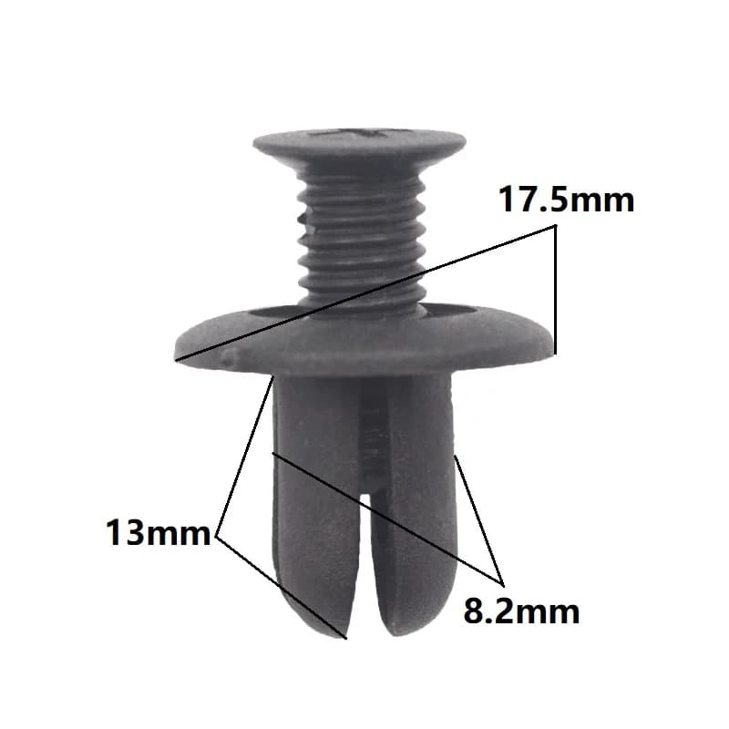 KALILI 8.2mm Plastic Screw Snaps Fastener for Hyundai Door Panel Bumper Fender Molding Clips Retainers