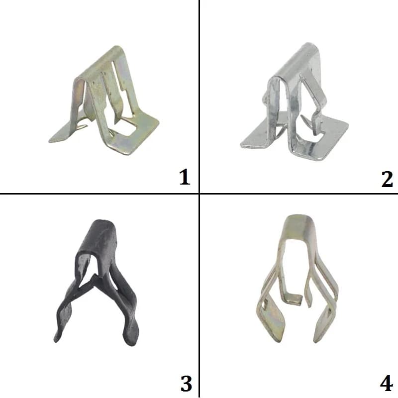 20Pcs Metal Rivets Universal Car Dashboard CD Panel Snaps Clips Retainer 4Sizes