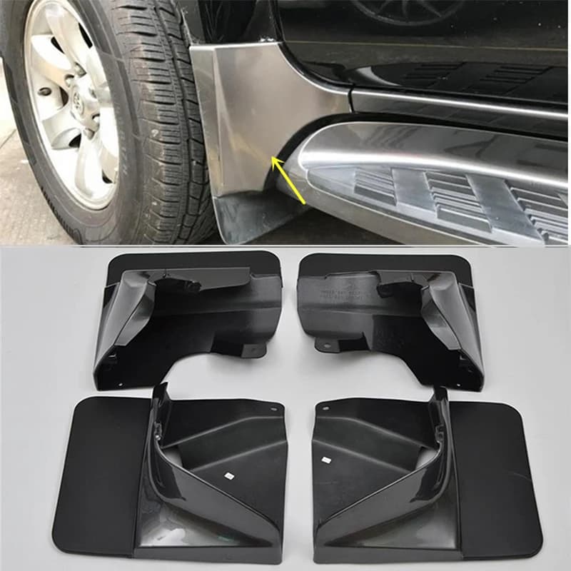 For Toyota Land Cruiser Prado FJ120 2003 2004 2005 2006 2007 2008 2009 Mud Flaps Mudguard Fenders Splash Guards 4pcs