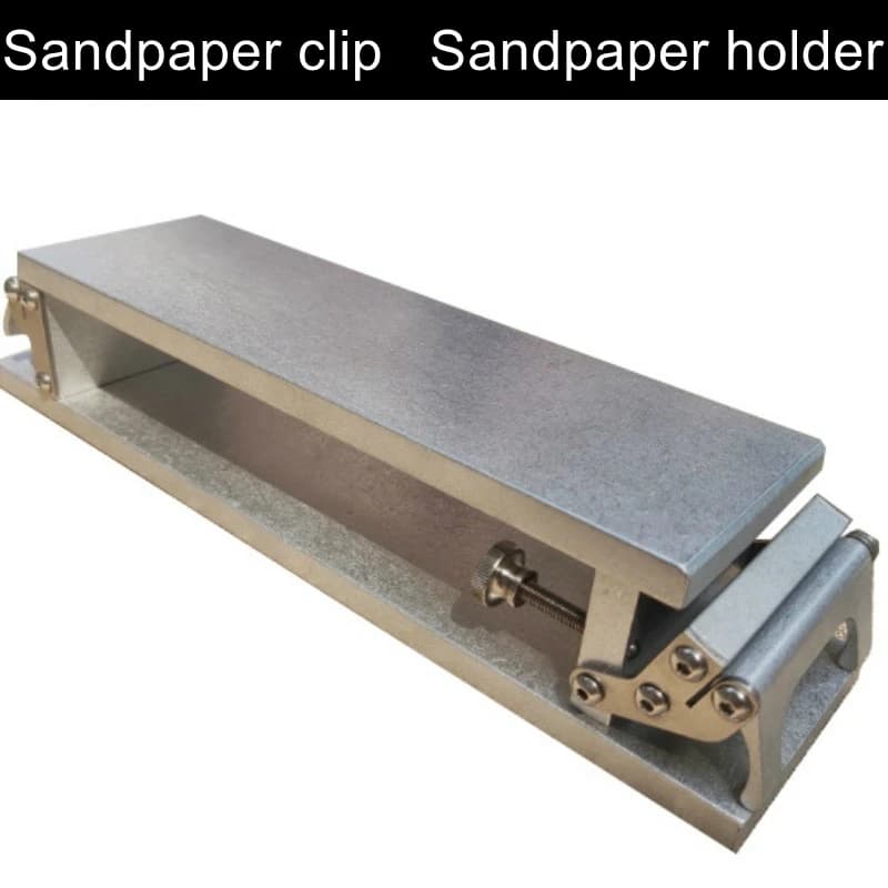 Aluminium alloy sandpaper clip sandpaper holder sharpener sharpener seal knife friend mirror polished knife sharpener artifact