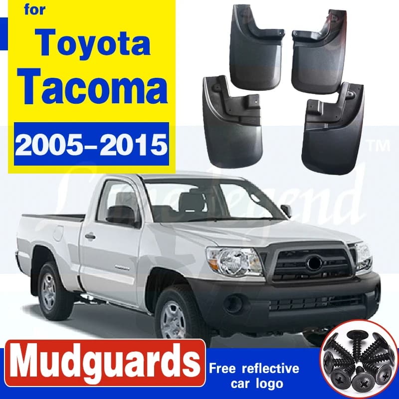 Car Mudflap for Toyota Tacoma 2005~2015 Fender Mud Guard Splash Flaps Mudguards Accessories 2006 2007 2008 2009 2010 2011 2012