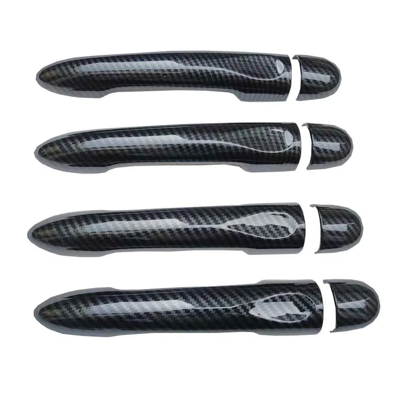 Door Handle Cover Trim Cap for Renault Samsug Sm3 Fluence 2011+ Chrome Auto Car Accessories Color Imatation Carbon Fiber