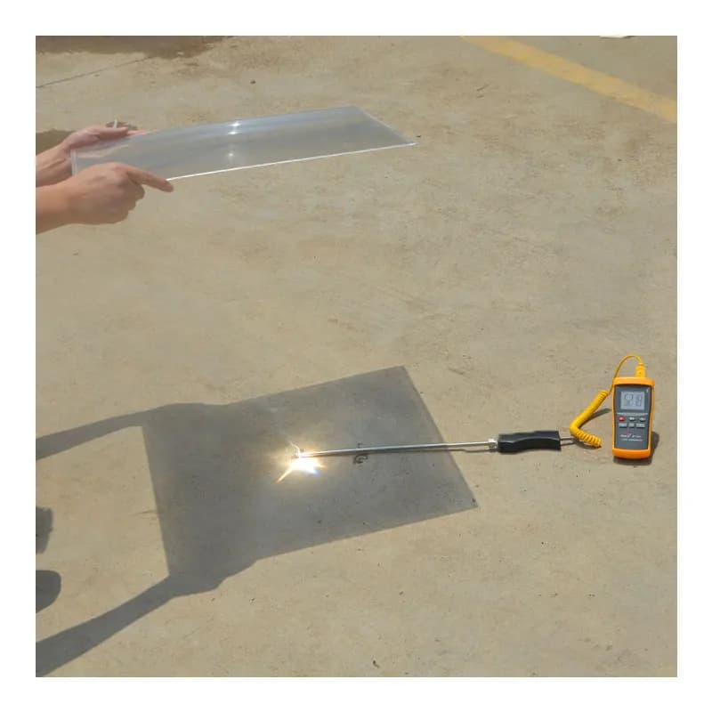 1PCS 450mm 500mm 520mm Large Round PMMA Plastic Solar Energy Fresnel Lens Big Face Magnifier Lenses Solar Condenser Lentes