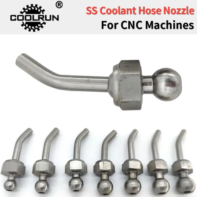 CoolRun Stainless Steel Ball Coolant Hose Nozzles For CNC Lathes Toolholder Special Tooling VDI Holders CNC Lathe Tooling Screw