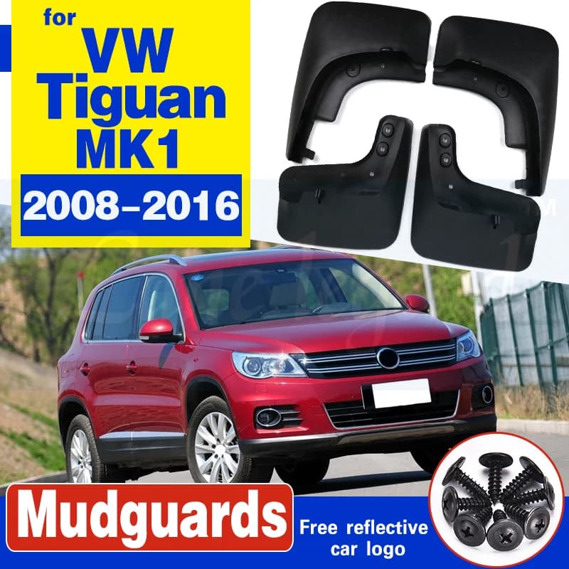 Mud Flaps For VW Tiguan MK1 2008 - 2016 Limited 2017 Mudflaps Splash Guards Front Rear Mudguards 2009 2010 2011 2012 2013 2014