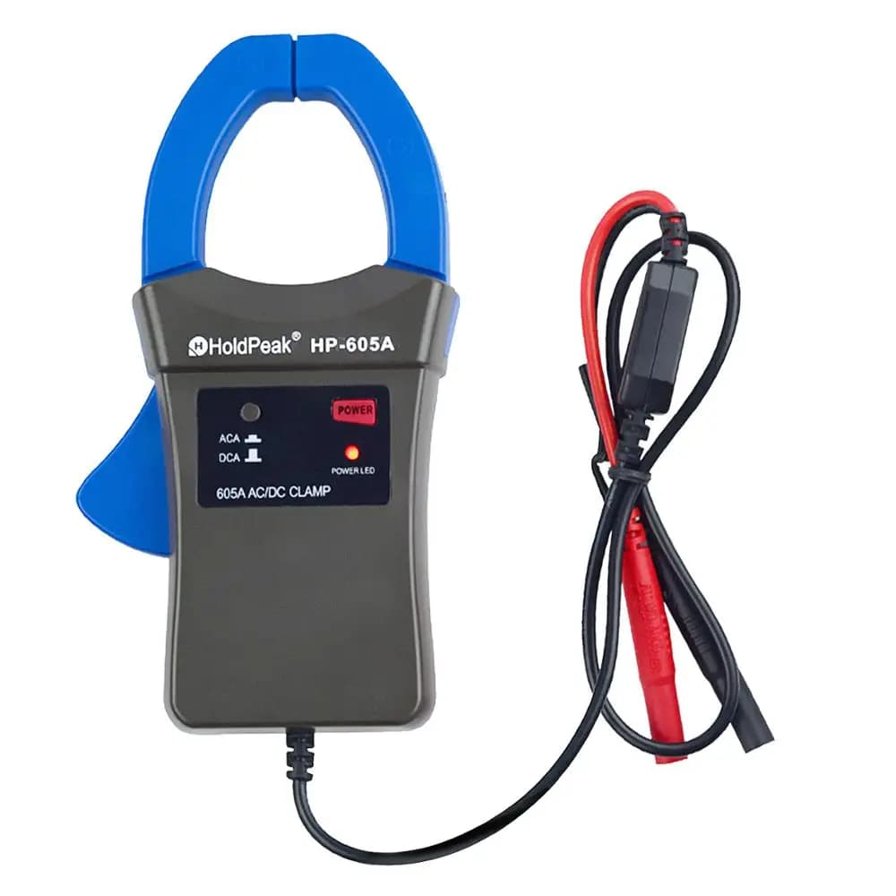 Holdpeak HP-605A Clamp Adapter 600A AC/DC Current Power LED 45mm Jaw Caliber Used by Digital Multimeter