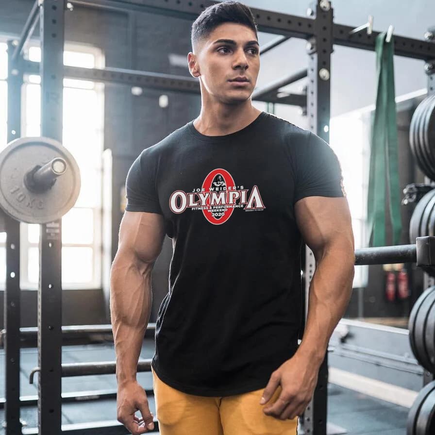 Brand Summer Men's Fashion Casual Short Sleeve T-shirt Cotton Clothing Bodybuilding Muscle Gyms Sport Fitness Trend Print Tops