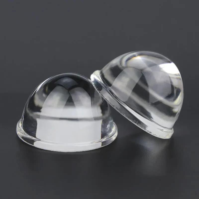 5PCS 34.5mm Aspheric Desgin Focal Length Plano LED Convex Optical Glass Lens Focus 12mm Height 19.8mm