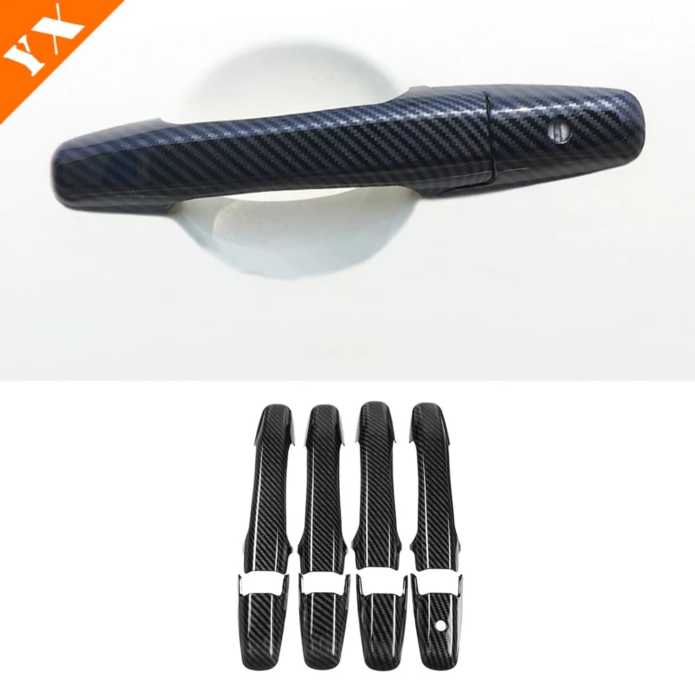Chrome/Carbon For Honda Civic 8th 2006 2007 2008 2009-2011 Accessories Car side door Protector Handle key decor sticker cover