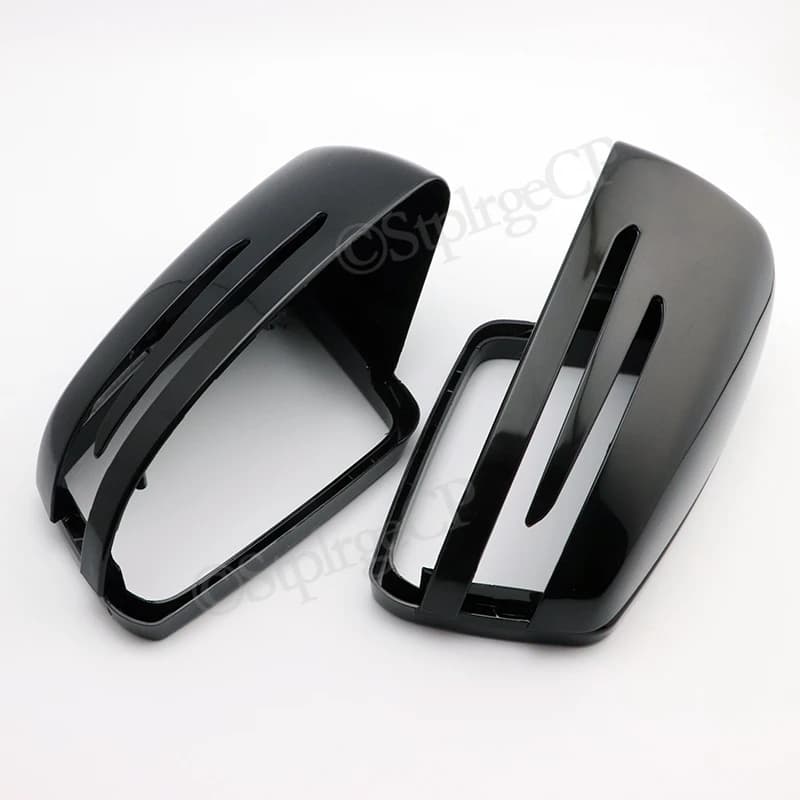 For Mercedes Benz S Class W221 2006 - 2013 Car bright black carbon fiber pattern rearview mirror cover replacement