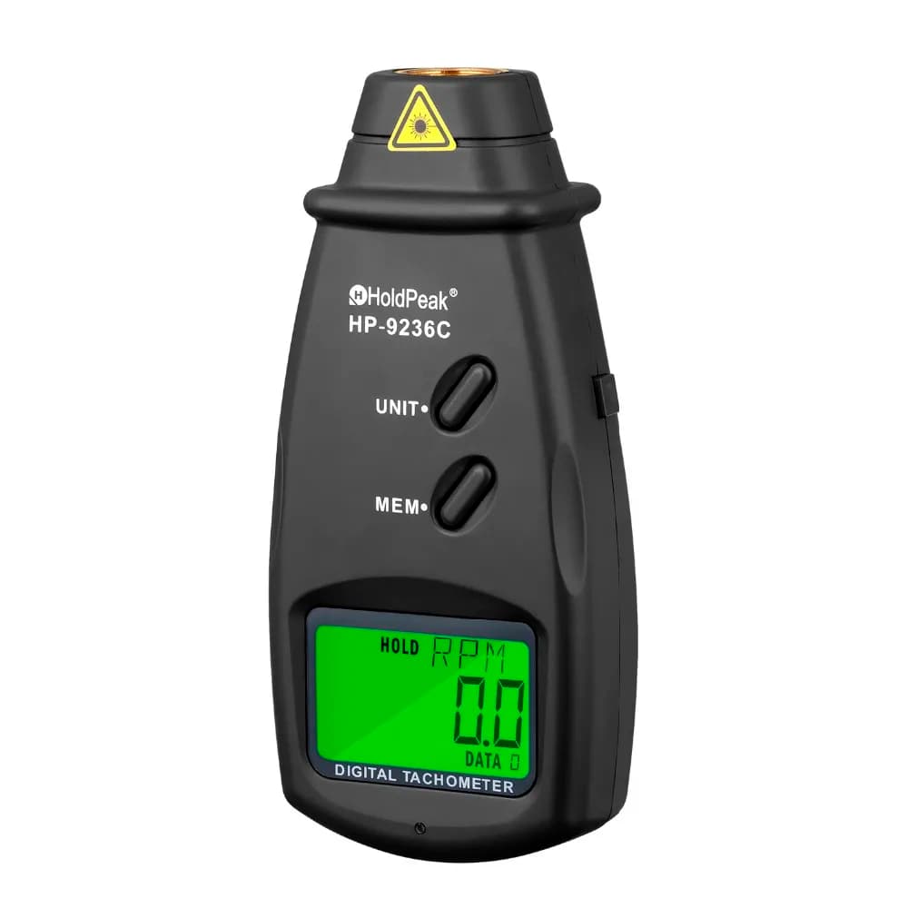 HoldPeak Laser Tachometer HP-9236C Speed Meter Digital Diagnostic-tool Photo LCD RPM Meter Engine Motor Non-contact Tachometer