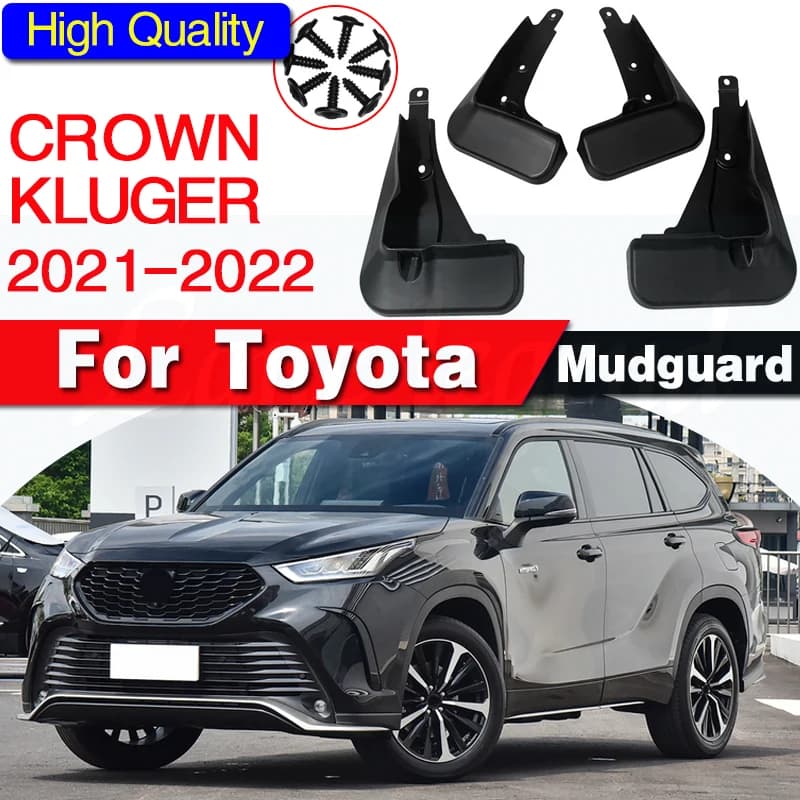 Molded Mud Flaps For Toyota Crown KLUGER 2021 2022 Mudflaps Splash Guards Mud Flap Front Rear Mudguards Fender