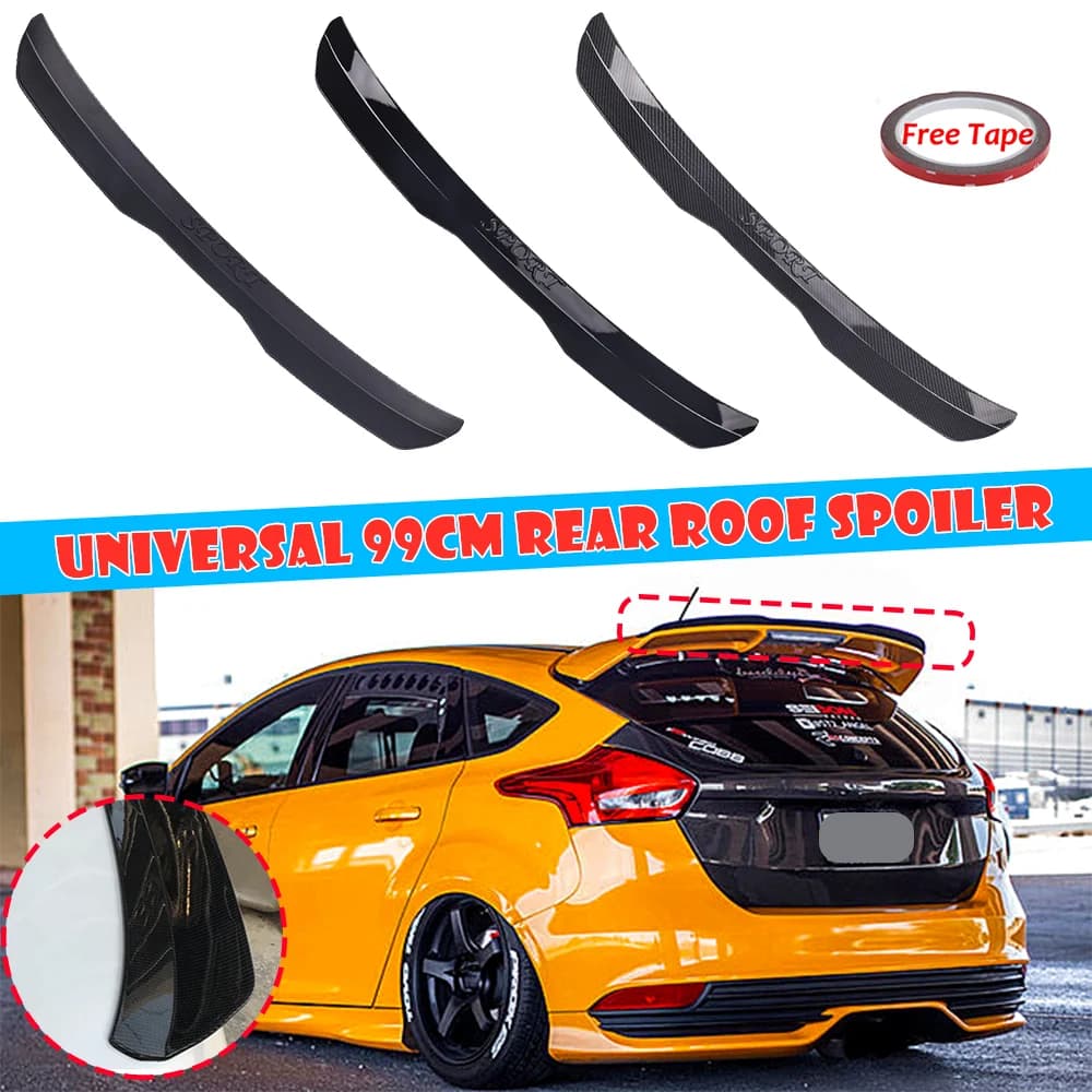 Universal Car Rear Roof Lip Spoiler Wing ABS Trim Sticker For Ford Focus Fiesta For Volkswagen Golf 5 MK5 Golf 6 MK6 For Opel