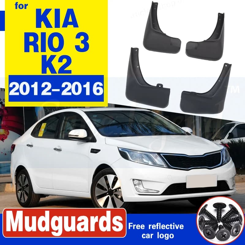 For KIA RIO 3 K2 UB 2012 2013 2014 2015 2016 Fender Mudguard Mud Flaps Guard Splash Flap Mudguards Car Front Rear Accessories
