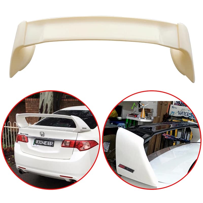 For HONDA Accord 2008 2009 2010 2011 2012 2013 4-Door Sedan Spoiler High Quality ABS 3-parts Rear Wing Glossy Black Or White