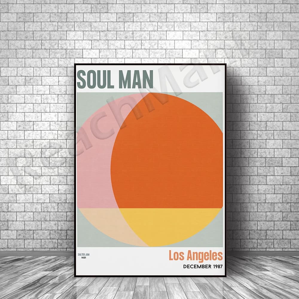 Soul Man 80s movie posters, retro aesthetic poster prints, retro color prints, retro wall pictures for living room home decorati