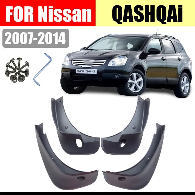 Mud Flaps For Nissan QASHQAi Mudguards Fender QASHQAi Mud flap splash Guard Fenders car accessories auto styline Front Rear 4PCS
