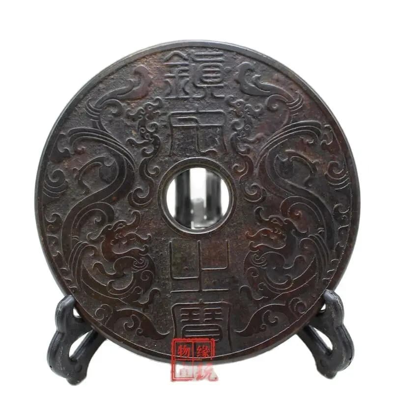 Chinese Old Jades Carving Jade Stone, Relief Jade Bi, Home Decoration, Feng Shui