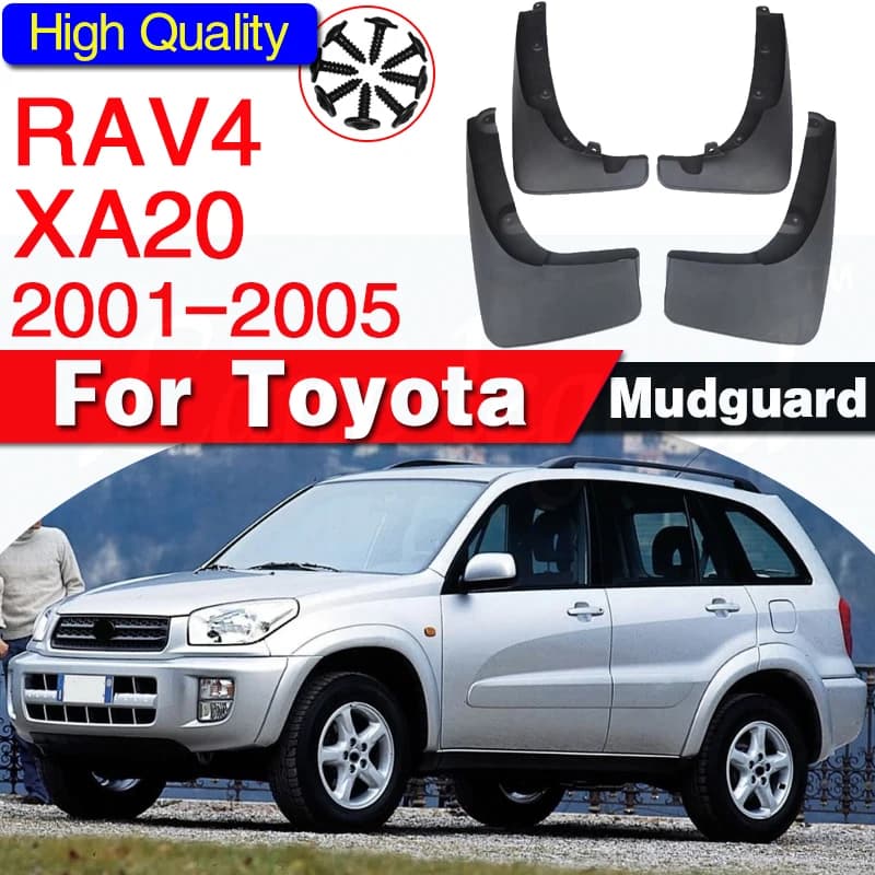For Toyota RAV4 XA20 2001-2005 2nd Gen Car Mudflap 4x Mudguards Fender Styling Accessories New Mud Guard Flap Splash Protection