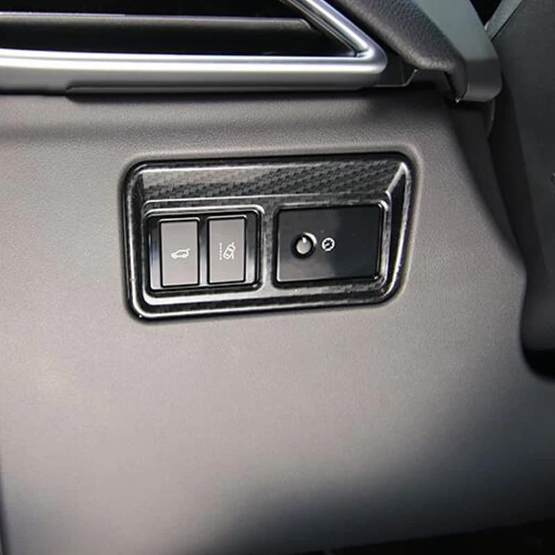 For Jaguar XF XE XFL F-PACE 2016-2018 accessories ABS Carbon Rear Door Switch Control Button Panel Cover Trim Car-Styling