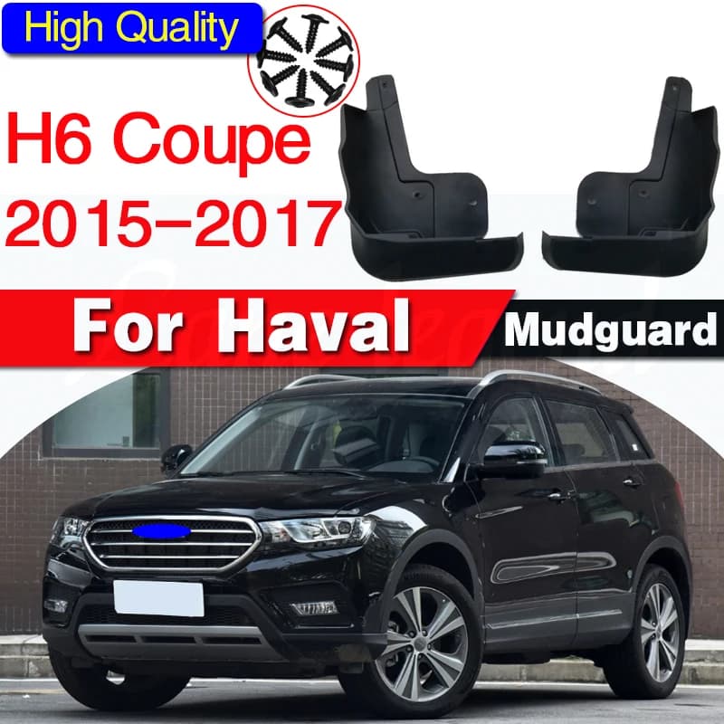 Fender Cover Car Mud Flaps Plastic Mudflaps Splash Guards Mudguards Protection For Great Wall Haval H6 Coupe 2015-17 Front wheel