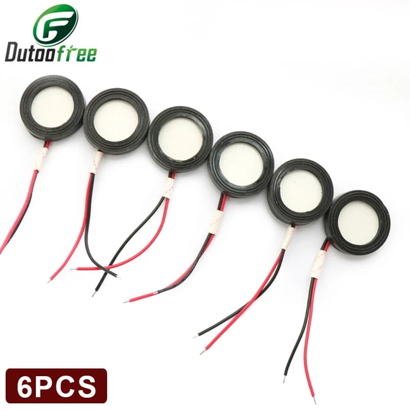6PCS/Lot Ultrasonic humidifier humidification atomization 25mm ceramic piezoelectric transducer film humidifier accessories