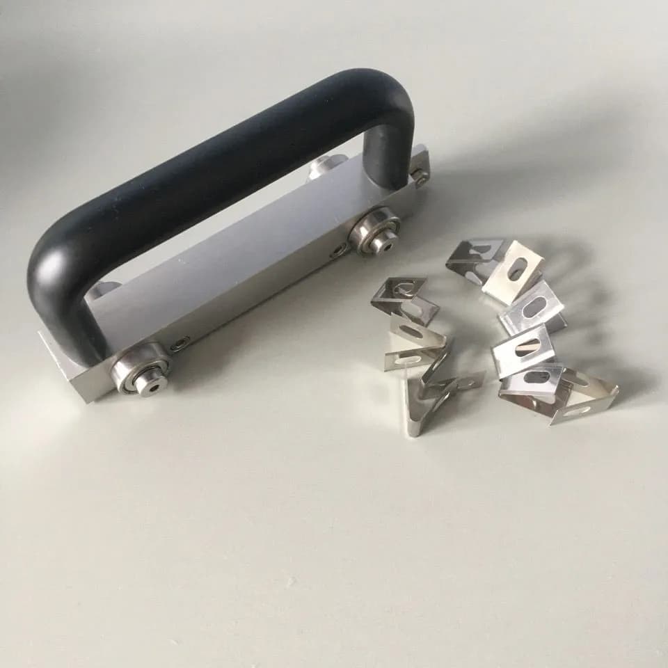 PVC plastic floor construction tool two-way manual slotter type guide wheel slotting knife floor