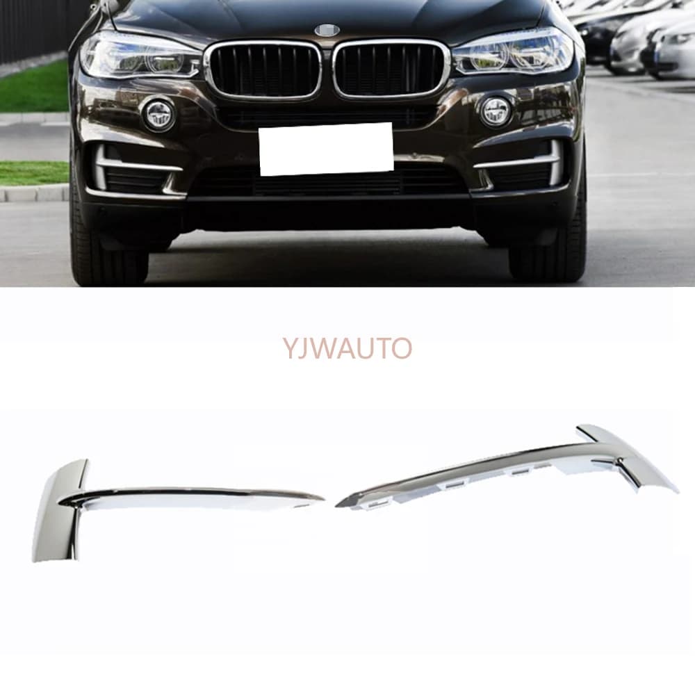 Fog Light Cover For BMW X5 F15 Fog Lamp Cover Car Front Lower Bumper Fog Light Cover Auto Vent Grille Side Insert Center Grilles