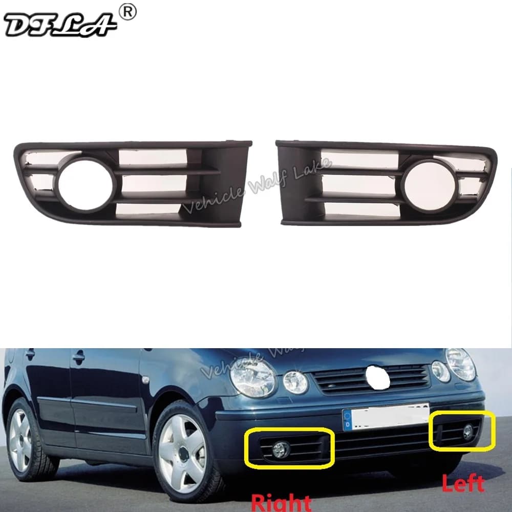 For VW Polo 9N Hatchback 2001 2002 2003 2004 2005 Car-Styling Fog Light Fog Lamp Grille Cover