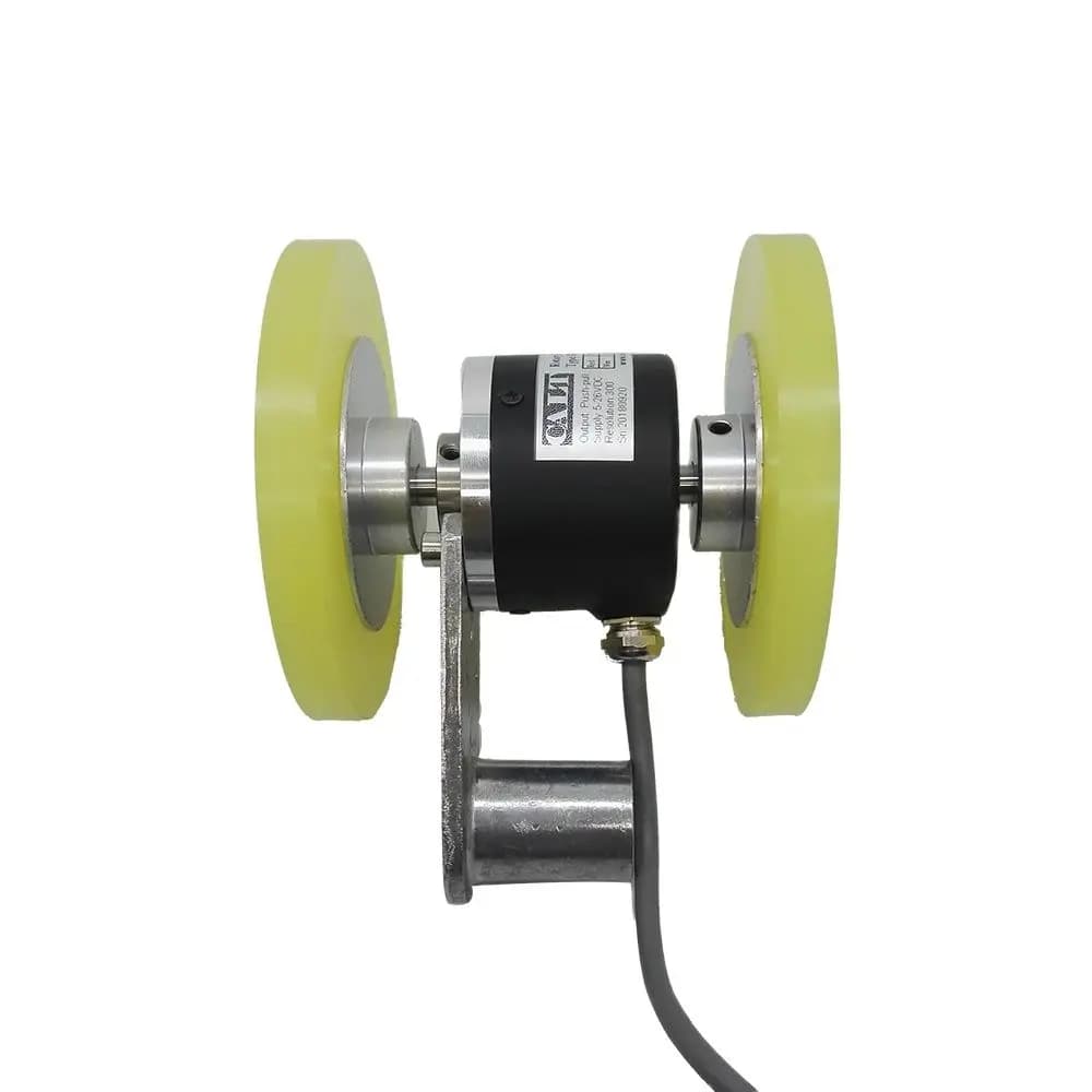GHW52-8G1000BML5 1000PPR A B Z Three phase Line driver 5v optical rotary wheel encoder with 300mm wheel