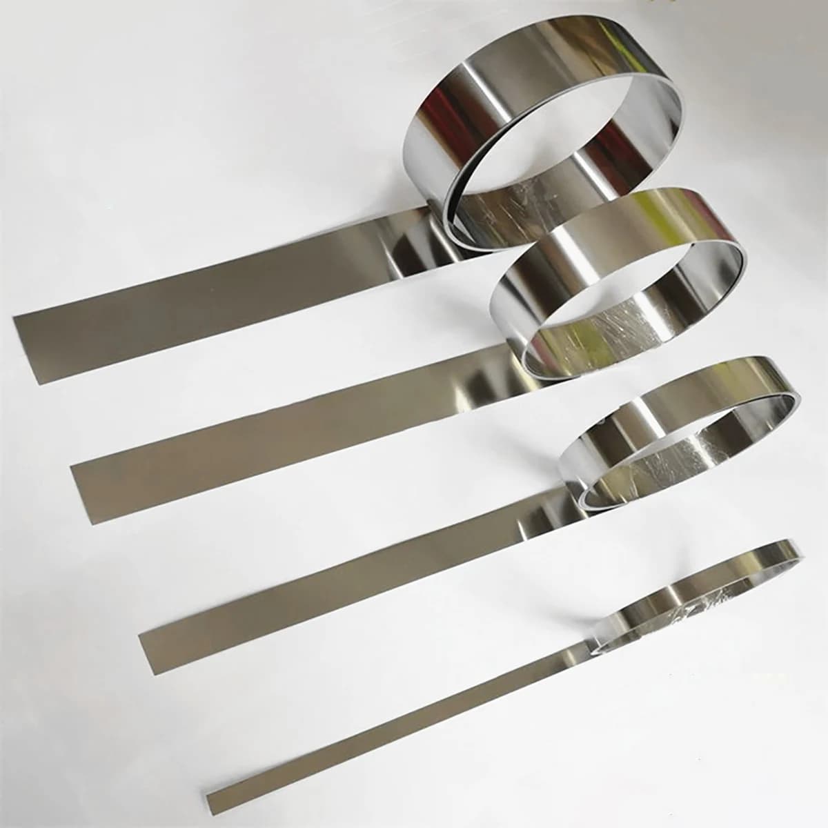 1Meter Thickness 0.1mm - 1mm 304 Stainless Steel Foil Strip Steel Foil Roll Narrow Strip Width 10 20 30 40 50 100mm