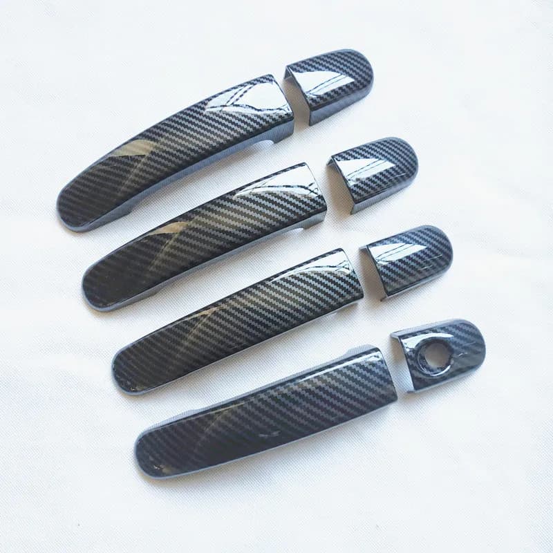 For Ford Focus Fordfocus 2 MK2 II 2006 2007 2008 2009 Accessories Door Handle Cover Trim  Plastic Imitation Carbon Fiber Europe