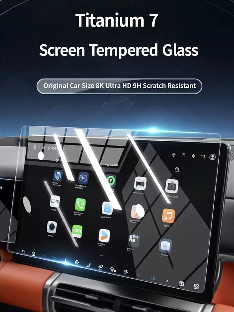 For BYD Leopard 7 Titanium 7 2025 2026 HD Tempered Glass Film Screen Protector Navigation Protective Cover Accessories