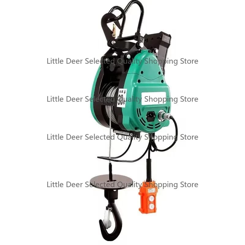 160KG/360KG Electric hoist 220V household remote controlhoist winch air conditioning crane electric winch
