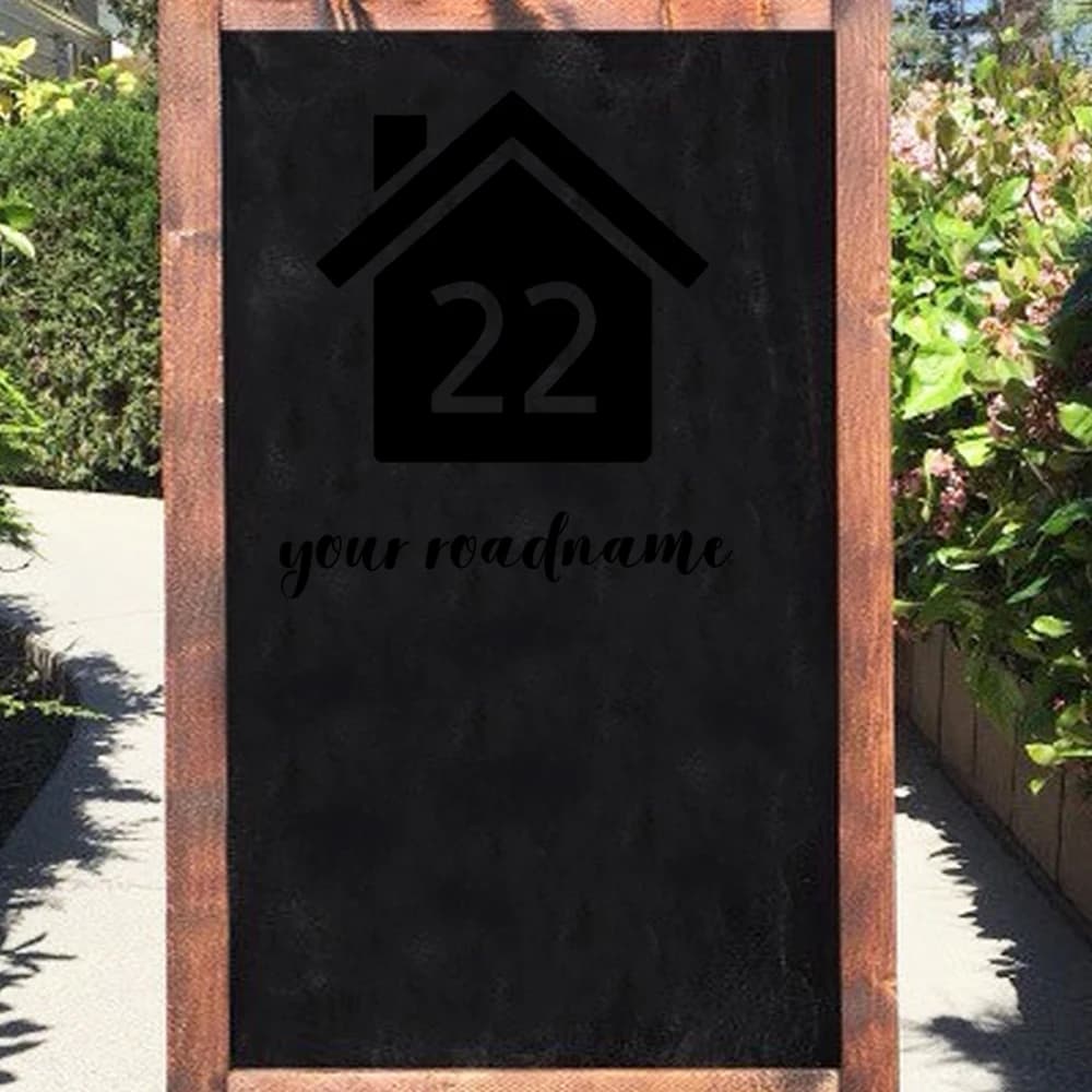 1 pc Wheelie Bin Vinyl wall Stickers Personalized TEXT Street House Number Container Stickers Waterproof Removable Outdoor